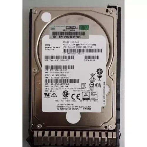 HP 300GB 10K SAS 2.5 Inch 12Gbps Hard Disk 872483-002 HP 300GB 10K SAS 2.5 Inch 12Gbps Hard Disk 872483-002