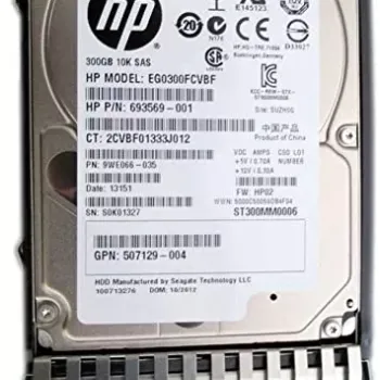 HP 300GB 10K 2.5 Inch SFF SAS Hard Disk Drive EG0300FCVBF 693569-001 507129-004