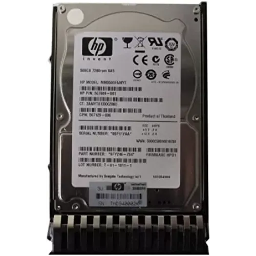HP 500GB 6Gbps 7.2K 2.5 Inch SAS Hard Disk 507609-001 HP 500GB 6Gbps 7.2K 2.5 Inch SAS Hard Disk 507609-001