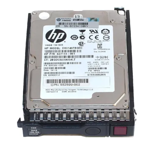 HP G8 G9 146GB 6Gbps 15K 2.5 Inch SAS Hard Disk 653950-001 HP G8 G9 146GB 6Gbps 15K 2.5 Inch SAS Hard Disk 653950-001