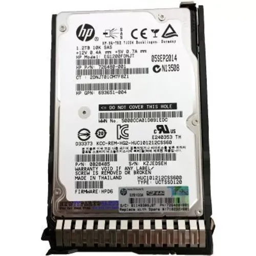HP G8 G9 V2 1.2TB 10k 6Gbps 2.5inch SAS hard disk 693651-004 HP G8 G9 V2 1.2TB 10k 6Gbps 2.5inch SAS hard disk 693651-004