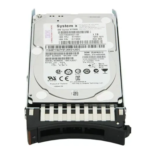 IBM 1TB 7200 RPM 6Gbps 2.5 Inch SAS Hard Disk Drive ST91000640SS 9RZ268-039