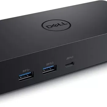 Dell Universal Dock - D6000, Equipped with USB-C/USB-A PowerShare Options, Connect Upto Three 4K Displays, LED Indicator, Black