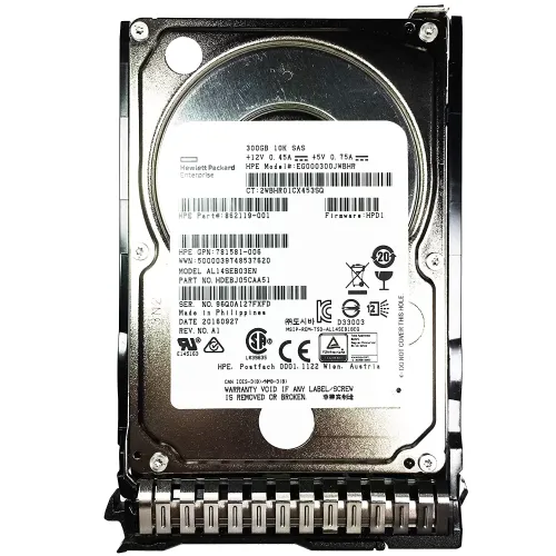 HP 300GB SAS 2.5 Inch SFF Hard Disk EG000300JWBHR 862119-001 781581-006 AL14SEB03EN HDEBJ05CAA51 HP 300GB SAS 2.5 Inch SFF Hard Disk EG000300JWBHR 862119-001 781581-006 AL14SEB03EN HDEBJ05CAA51