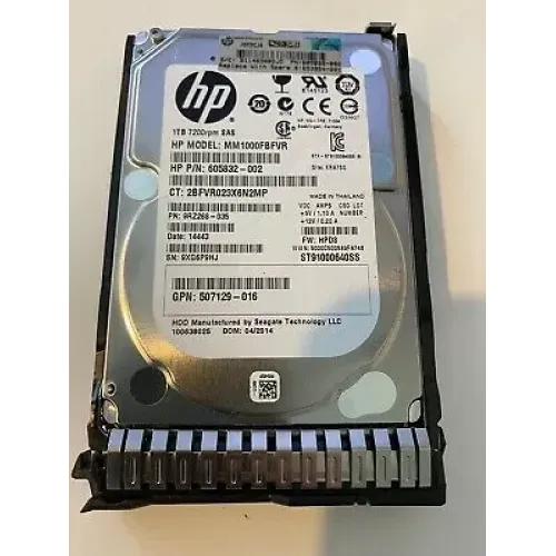 HP 1TB 2.5 Inch SAS 7200 RPM Hard Disk 653954 605832-002 9RZ268-035 MM1000FBFVR HP 1TB 2.5 Inch SAS 7200 RPM Hard Disk 653954 605832-002 9RZ268-035 MM1000FBFVR