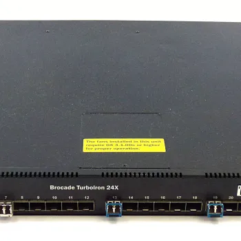 Brocade TI-24X-AC 24P 10GBE/1GBE Maged Switch without SFP