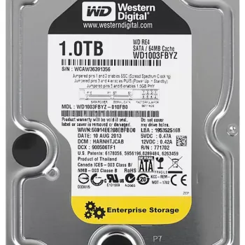 Western Digital 1TB 7200RPM SATA 6Gbps 64MB Cache 3.5 inch Hard Drive WD1003FBYZ-010FB0