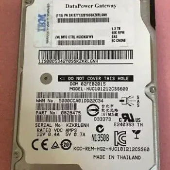 IBM 1.2tb 10k 6g 2.5" sas hdd 0B28475 00AD079 00AD076