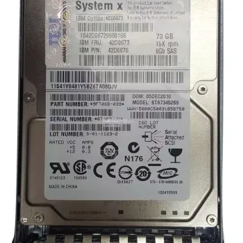 IBM 73gb 10k rpm 3g 2.5 Inch SAS Hard Disk Drive 26K5777 26K5267 26K5779