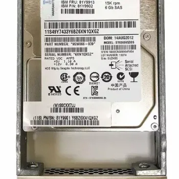 IBM 300gb 15k 6g 2.5 sas hdd 81Y9891 81Y9902 81Y9913