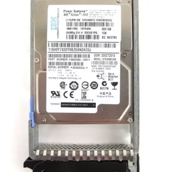 IBM 300gb 15k sas 2.5inch hdd74Y6496