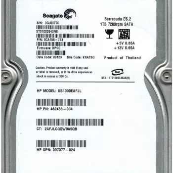Seagate 9CA158-784 1TB 7.2k sata 3.5in hdd