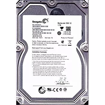 Seagate Barracuda 1TB 7.2K RPM 6G 3.5 Inch SATA HDD ST1000DM003 0G1XNT