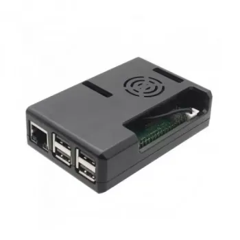 New High Quality Black ABS Case for Raspberry Pi 3 and 3plus with Cooling FAN Vent New High Quality Black ABS Case for Raspberry Pi 3 and 3plus with Cooling FAN Vent