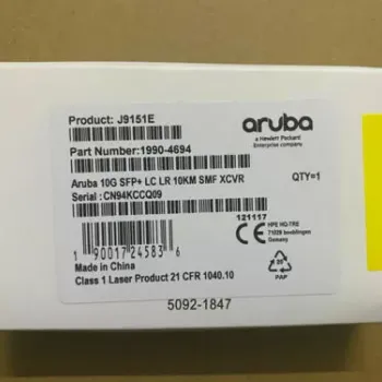 Aruba J9151E 10G SFP+ LC LR 10km SMF Transceiver