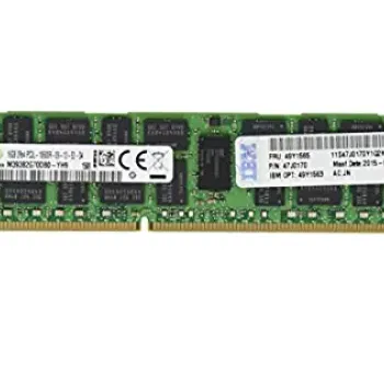 IBM 16GB 2Rx4 Pc3L-10600 DDr3 Server Memory Ram 49Y1565 47J0170 M393B2G70BH0-YH9