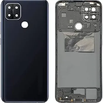 Replacement Back Housing for Oppo A15 - Dynamic Black