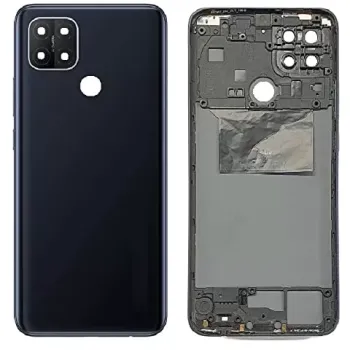Replacement Back Housing for Oppo A15S - Dynamic Black
