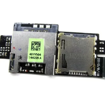 HTC A9191 Desire HD G10 Cell Phones SIM Card and Memory Card Connector with flat cable