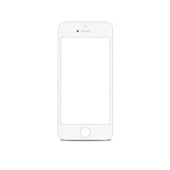 Apple iPhone 5s Front Glass - White Apple iPhone 5s Front Glass - White