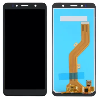 LCD with Touch Screen for Itel A36 - Black (Display Glass Combo Folder)