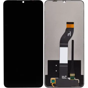 LCD with Touch Screen for Poco C65 - Black (Display Glass Combo Folder)