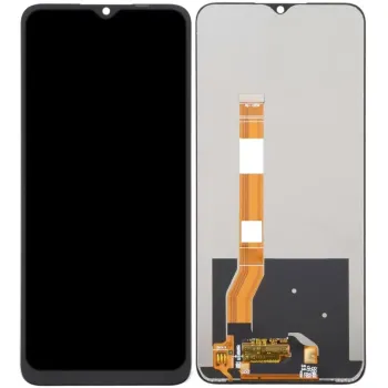LCD with Touch Screen for Realme C35 - Black (Display Glass Combo Folder)