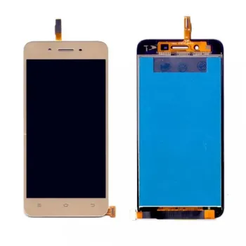 LCD with Touch Screen for Vivo Y53 - Gold (Display Glass Combo Folder)