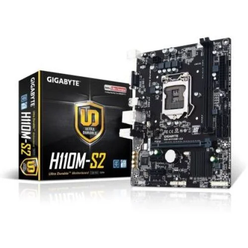 GIGABYTE H110M-S2 Motherboard (Black) GIGABYTE H110M-S2 Motherboard (Black)