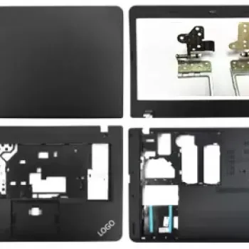 Lenovo ThinkPad E450 LCD Top Cover Bezel Hinges with Touchpad Palmrest and Bottom Base Body Assembly
