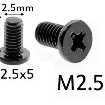 Laptop M2.5x5 Width 2.5MM Height 5MM Screw - 100 Pieces
