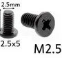 Laptop M2.5x4 Width 2.5MM Height 4MM Screw - 100 Pieces