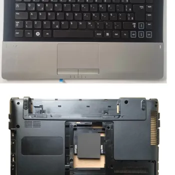 Samsung NP-RV409 Touchpad Palmrest Keyboard with Bottom Base Assembly