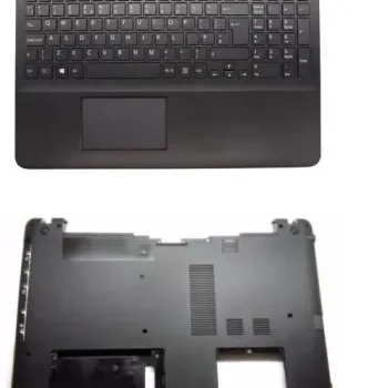 Sony Vaio SVF15215SNB Touch Laptop Bottom Base with Touchpad Palmrest Keyboard Sony Vaio SVF15215SNB Touch Laptop Bottom Base with Touchpad Palmrest Keyboard