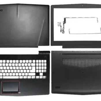 Lenovo Legion Y520-15IKBN LCD Top Cover Bezel Hinges with Touchpad Palmrest and Bottom Base Body Assembly