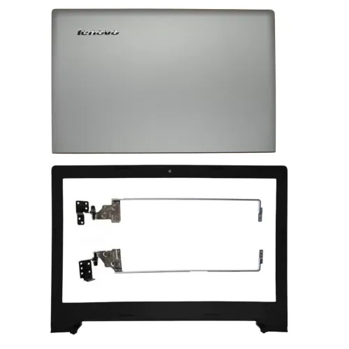 Lenovo Z50-70 Silver LCD Top Cover Bezel with Hinges - Replacement ABH Lenovo Z50-70 Silver LCD Top Cover Bezel with Hinges - Replacement ABH