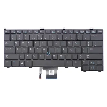 Laptop Comaptible Keyboard for Dell Latitude 12 7000 US Layout Black Color