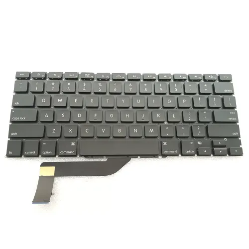 Laptop Keyboard Compatible for Apple MacBook Pro A1398 15" Series Black US Layout Black Laptop Keyboard Compatible for Apple MacBook Pro A1398 15" Series Black US Layout Black