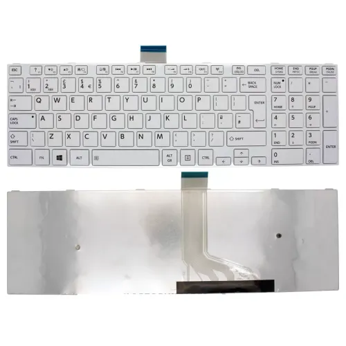 Replacement Laptop Keyboard for Satellite C50D-133 Series - White Replacement Laptop Keyboard for Satellite C50D-133 Series - White