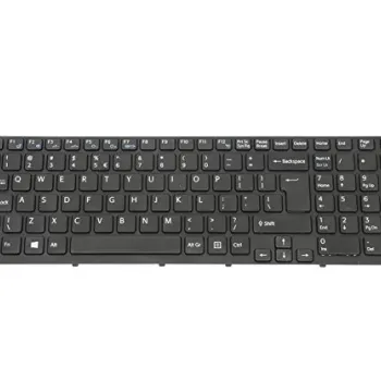 Laptop Keyboard Compatible for Sony VAIO SVE15 Black
