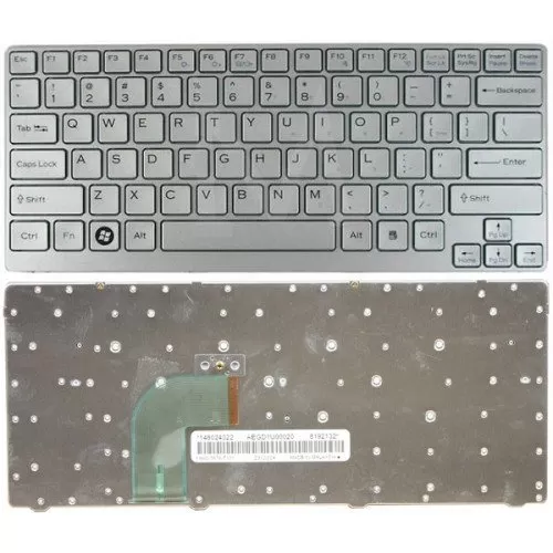 White Laptop Keyboard Replacement for Sony Vaio VGN CR Series