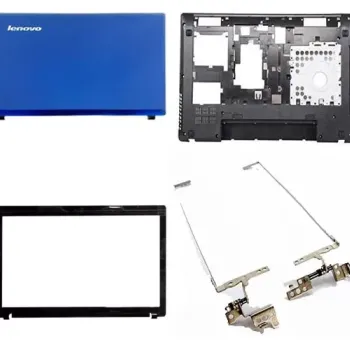 Lenovo Ideapad G580 LCD Top Blue Cover Bezel Hinges with Bottom Base
