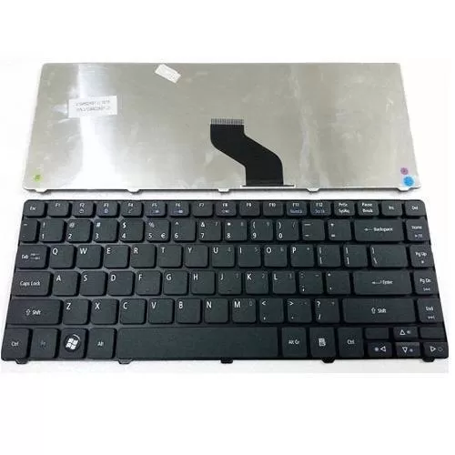Replacement Keyboard for Acer Aspire 4810T - Black, Full Size, UK Layout Replacement Keyboard for Acer Aspire 4810T - Black, Full Size, UK Layout