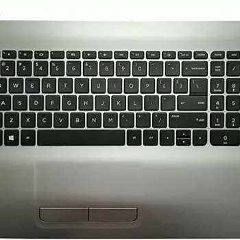 HP 15-AY 15-AC 15-AF Laptop TouchPad Palmrest with Keyboard Silver
