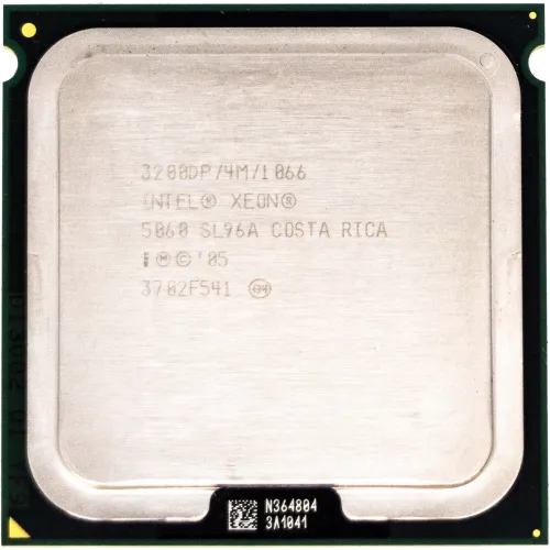 Intel Xeon Processor 5060 Dual Core 4M Cache 3.20GHz SL96A Intel Xeon Processor 5060 Dual Core 4M Cache 3.20GHz SL96A
