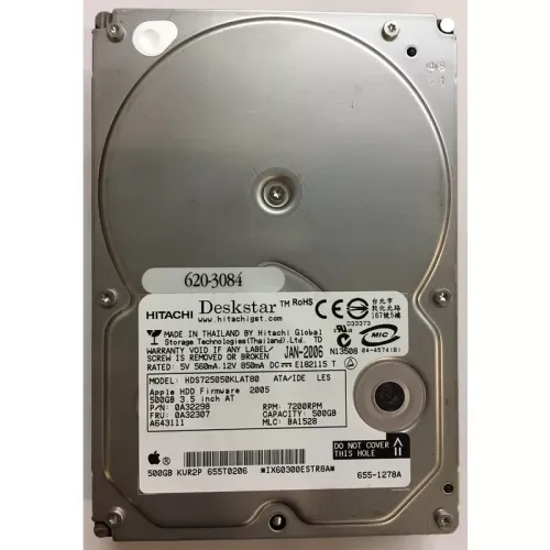 Hitachi 500GB IDE 7.2RPM Hard Disk 0A32298 Hitachi 500GB IDE 7.2RPM Hard Disk 0A32298