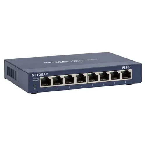 Netgear ProSafe FS108 8 Ports 10/100 Unmanaged Switch Netgear ProSafe FS108 8 Ports 10/100 Unmanaged Switch