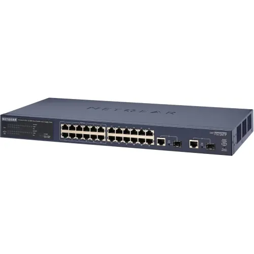 Netgear Prosafe FS726TP 10/100 2 Gigabit 24 port Ethernet Switch Netgear Prosafe FS726TP 10/100 2 Gigabit 24 port Ethernet Switch