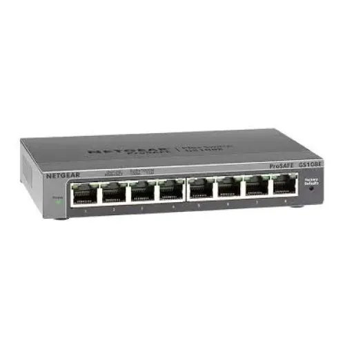 Netgear Prosafe GS108E V2 8 port Gigabit Ethernet Switch Netgear Prosafe GS108E V2 8 port Gigabit Ethernet Switch