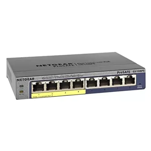 Netgear GS108PE300NAS 8-Ports Smart Managed Switch Netgear GS108PE300NAS 8-Ports Smart Managed Switch